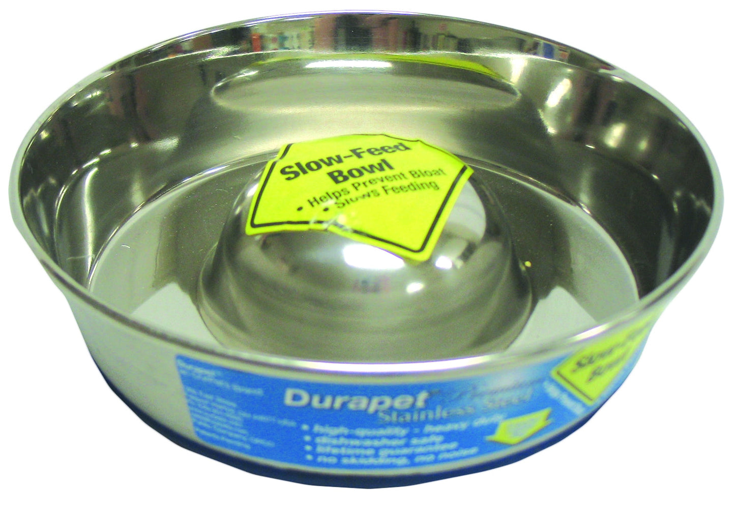Durapet Slow Feed Stainless Steel Pet Bowl
