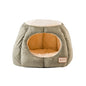 Armarkat Covered Laurel Green/Beige Cat Bed