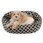 Majestic Pet Black Bamboo Sherpa Bagel Bed