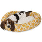 Majestic Pet Yellow Links Sherpa Bagel Bed