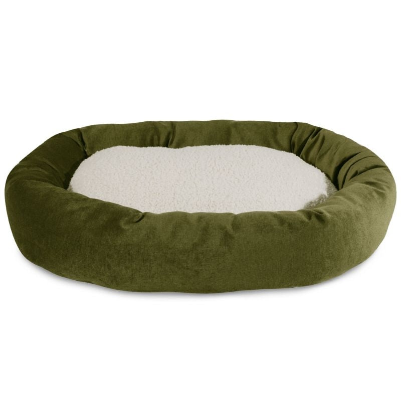 Majestic Pet Fern Villa Sherpa Bagel Bed