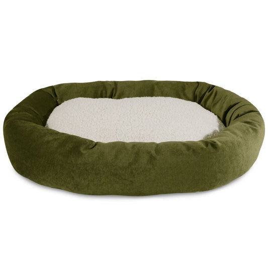 Majestic Pet Fern Villa Sherpa Bagel Bed