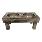 Huntley Table Raised Double Bowl Pet Feeder