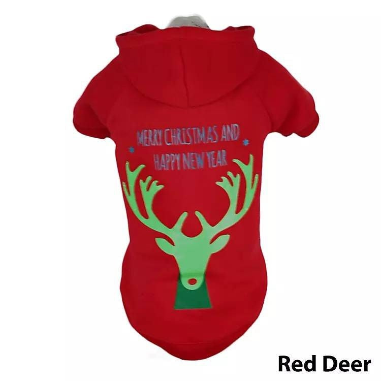 Pet Life LED Christmas Reindeer Sweater Costume MD