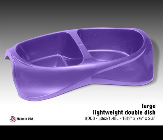 Lightweight Double Dish For Dogs MD