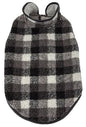 Pet Life Black Boxer Plaid Dog Coat